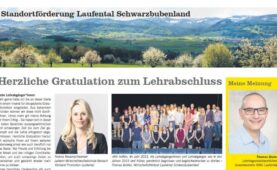 Herzliche Gratulation zum Lehrabschluss